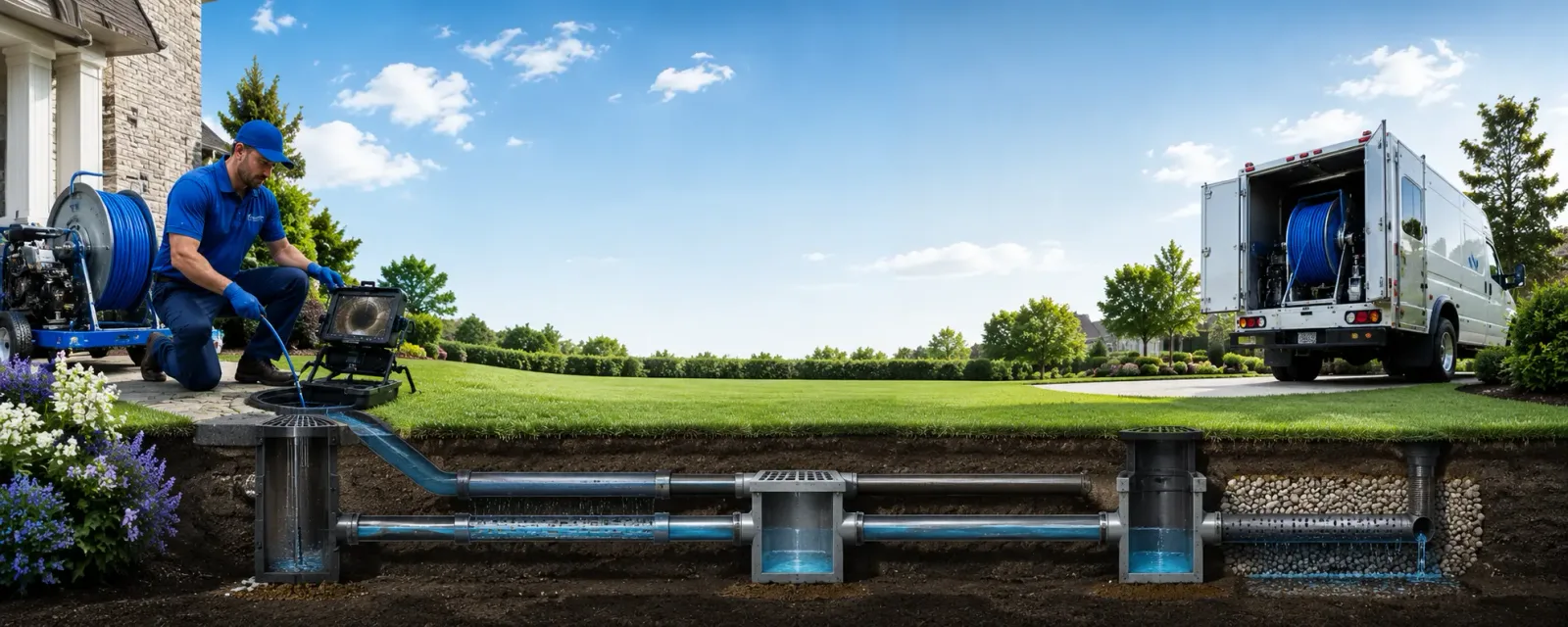 Outdoor drain cleaning information for Cambridge, VT